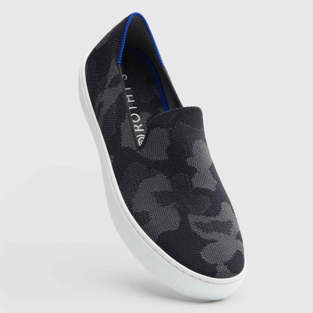Rothy’s The Original Slip On Sneaker in Grey Camo